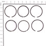 298746 RING SET-STD CHROME fits some Cast Iron models 191400, 193400, 200400, 231400, 233400 Briggs & Stratton Engine Parts (BS-298746)