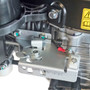 Kawasaki 179cc FJ180V with KAI trim package, 25mmx3-5/32" shaft, 7/16-20 tapped blade bolt, no fuel tank, variable speed throttle, separate choke, No blade brake
