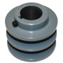 Double 2.70" pulley 1.125" Bore with .25" Key way. Conversion Kit Parts (2BK27-1.125)
