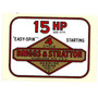 15 HP vintage water slide decal (BS-270781)