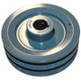 Double 5.45" pulley,  1.5" bore depth, 1" bore diameter, Belt groove fits 5/8" belt,  Browning Conversion Kit Parts (2BK57-1)