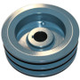 Double 5.45" pulley,  1.5" bore depth, 1" bore diameter, Belt groove fits 5/8" belt,  Browning Conversion Kit Parts (2BK57-1)