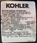 7HP Kohler Command Pro,  Keyed Shaft, Recoil Start, LOS, CIS, OHV, Fuel Tank, Muffler, Kohler Engine (CH270-3177)