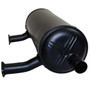 TAKEN OFF NEW ENGINE Command Twin Muffler, fits 18-25hp Horizontal Shaft engines, exhausts out left side Kohler Engine Parts, Kohler (KO-2406806S-D1)