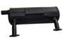 TAKEN OFF NEW ENGINE Command Twin Muffler, fits 18-25hp Horizontal Shaft engines, exhausts out left side Kohler Engine Parts, Kohler (KO-2406806S-D1)
