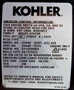 14HP Command Pro, Horizontal 1"x3-21/32" Shaft, Recoil and Electric Start, 3 Amp Alt, OHV, CIS, LOS, Dual Bearings, Cyclonic Air Cleaner Kohler Engine (CH440-3270)