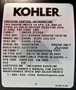 9.5hp Kohler Command Pro Engine, Horizontal 1"x 3-21/32" Keyed Shaft, Dual Bearings, Cyclonic Air Filter (CH395-3159)