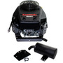 FH680V-S01 23hp Twin Cylinder Vertical 1-1/8"x3-15/16" Keyed Shaft, Electric Start, side mounted muffler, OHV Kawasaki Engine