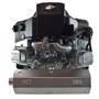 Muffler with left hand exhaust (starter-side) and above deck mounting for Briggs engine series starting with 40-44-49 for EFI and Carbureted engines (BS-MUFFLER-90)