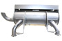 Muffler for Horizontal 27-35HP Vanguard engines, Left side exhaust Briggs & Stratton Engine Parts (BS-MUFFLER-841836)