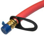 Dranzit Oil drain Hose. 14" length,  300 psi max., fits 3/8" NPT drain, 3/8" hose ID, (DRAINZIT-STAN1438)