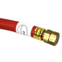 Dranzit Oil drain Hose. 14" length,  300 psi max., fits 3/8" NPT drain, 3/8" hose ID, (DRAINZIT-STAN1438)