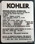 25hp Kohler Confidant Series Engine, Vertical 1-1/8x4-3/8 Shaft, Electric Start, 25 Amp Alternator, Solenoid Shift Starter, Remote Choke, Remote Throttle