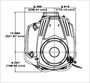 17.5hp Briggs & Stratton Intek Series Engine, Vertical 1x3-5/32 Keyed Shaft, Electric Start, 5/3 Amp Dual Circuit Alternator (31R977-0029)