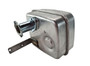 795997 Muffler and 796002- (2-1/4" adapter)  Briggs & Stratton Engine Parts -Taken off new engine -  no other hardware or gaskets with muffler (BS-795997-D1)