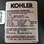 24hp Kohler 7000 Series Engine, Vertical 1" x 3-5/32" Shaft, OHV, Electric Start, 15 Amp Alternator, Fuel Pump, Oil Filter (KT735-3089)