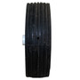 6" Wheel, Plastic, 1.50" wide, 1/2" bore, White, Dirty from storage, Misc Lawnmower Parts (LM-WHEEL-PL-6-W2)