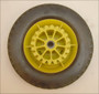 8" Drive Wheel, Plastic, 1 3/4" wide, 1/2" bore, 1-7/8" bore length, Yellow Sears Lawnmower Parts