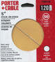 Sanding Disc, 5" Stick-On, 120 Grit, 50 Pack, No Holes Porter-Cable Tool, Porter-Cable (PC-725001250)