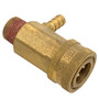 Fitting Brass, Soap Injection Fitting, 3/8" Male, 3/4" quick coupler built in Misc Pressure Washer Parts (PW-FIT-SOAP-QC-38)