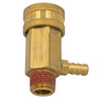 Fitting Brass, Soap Injection Fitting, 3/8" Male, 3/4" quick coupler built in Misc Pressure Washer Parts (PW-FIT-SOAP-QC-38)