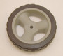 8" Wheel, Plastic Wheel Hard Tire, 1 3/4" wide, 1/2" ID, 1" bore length Misc Lawnmower Parts (LM-WHEEL-PL-8-G7)