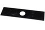 Rotary edger blade 7-11/16" long 2" wide 1" center hole unsharpened.