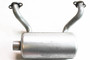 Modified Muffler (shortened legs by approx. 2" to allow bottom plate to be installed on tiger cub) 
fits below deck applications for Kawasaki FR651V-FS651V-FX651V, FR691V-FS691V-FX691V, FR730V-FS730V-FX730V twin series (KA-MUFFLER-69-MOD)