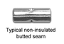 16-14 GA. Butt Connector, Non-Insulated Waytek Wire, Waytek Wire (31060)