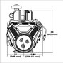 35hp Briggs & Stratton Vanguard Series Engine, Horizontal 10:1 Tapered Shaft, Electric Start, 20 Amp Alternator (613477-0277)