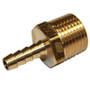 Brass Push-on Hose Fitting Adapter for 1/4" Hose ID X 1/2" NPTF Male Pipe  Conversion Kit Parts, Unbranded (69923)