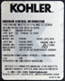 20.5hp Kohler Command Pro Series Engine, Horizontal 1-7/16x4-29/64 Shaft, Electric Start, 15 Amp Alternator (CH640-3261)
