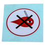 87522-ZE1-810 MARK, CAUTION (EXTERNAL) (Honda Code 1431014) No Open Flame Symbol Honda Engine Parts (HO-87522ZE1810)