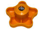 720-05009 KNOB-STAR (KNOB-WING) (Wing Knob) (Wingnut) YELLOW 5, MTD (MTD-72005009)
