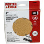 PORTER CABLE 725500615 5" STICK-ON DISCS, 60 GRIT, 15 PACK, Porter-Cable (PC-725500615)
