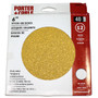 Porter Cable 6" stick-on discs, 12 to a package, 40 grit (PC-726000412)