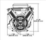 18hp Briggs & Stratton Vanguard Series Engine, Horizontal 1x2 Shaft, Electric Start, 16 Amp Alternator (356447-0636)