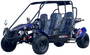 TrailMaster Blazer4 200EX EFI 4-Seater Buggy Go Kart, Extended Cab (Blue)