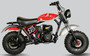 TrailMaster Hurricane 200X Mini Bike, 208cc 7.5 HP with Torque Converter, Dual Disc Brake, Front & Rear Suspension (RED) (TM-MB-200X)