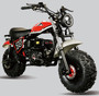 TrailMaster Hurricane 200X PRO Mini Bike, 208cc 7.5hp with Electric Start, Torque Converter, Dual Disc Brakes, Front & Rear Suspension, LED Headlight (RED) (TM-MB-200XPRO)
