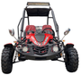 TrailMaster Blazer 200EX EFI Buggy Go Kart, LED Light Bar, Windshield Included