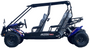 TrailMaster Blazer4 200EX EFI 4-Seater Buggy Go Kart, Extended Cab