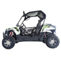 TrailMaster Challenger 200X Go Kart UTV Side by Side, with Alloy Wheels, Windshield and LED Light Bar