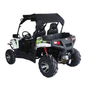 TrailMaster Challenger 200X Go Kart UTV Side by Side, with Alloy Wheels, Windshield and LED Light Bar