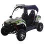 TrailMaster Challenger 200X Go Kart UTV Side by Side, with Alloy Wheels, Windshield and LED Light Bar