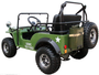 Willys Style Jeep Go Kart, 125cc Gas Engine, 3-speed with Reverse