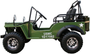 Willys Style Jeep Go Kart, 125cc Gas Engine, 3-speed with Reverse