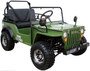 Willys Style Jeep Go Kart, 125cc Gas Engine, 3-speed with Reverse