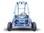 TrailMaster MINI XRS+ Kids Go Kart, 5.5hp Gas Engine, Dual Seats, Adjustable Pedals, Pull Start, Kids Ages 4-9