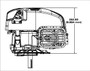 5.7hp Vertical Briggs 725 EXi Series, 25mmDx3-5/32"L shaft, Recoil Start (104M02-0223)